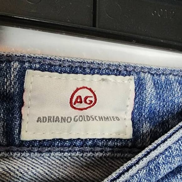 AG Adriano Goldschmeid The Stevie Cuff Slim Straight Cuffed Distressed Jeans 26 - Picture 5 of 9